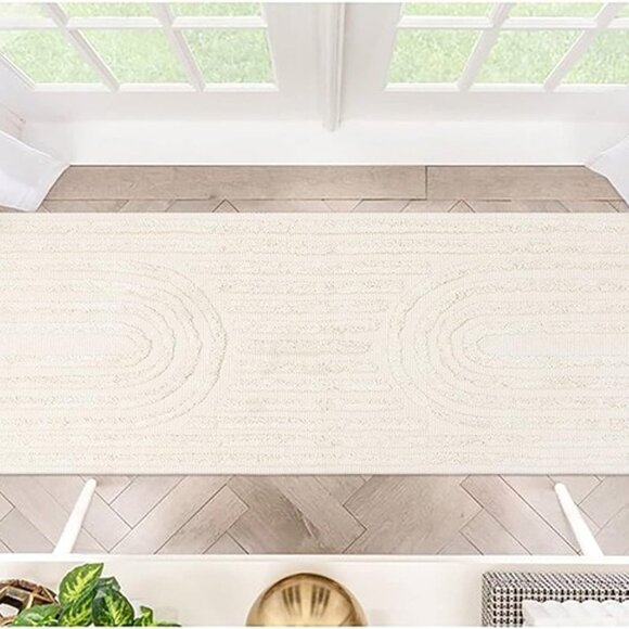 NEW Runner Rug 2x6, Beige Hallway Rug Runner Washable - Picture 7 of 7